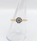 Bague 55.5 Bague solitaire antique en or 18k, diamant taille ancienne 0,20 carat 58 Facettes A07219