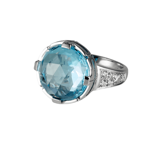 Bague 52 BVLGARI Parentesi - Bague Cocktail en or blanc et diamants 58 Facettes 154