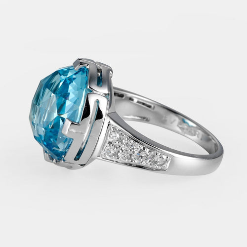 Bague 52 BVLGARI Parentesi - Bague Cocktail en or blanc et diamants 58 Facettes 154