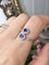 Bague 54 Bague Toi & Moi en or blanc 18K, saphirs et diamants 58 Facettes 263