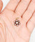 Pendentif Pendentif marguerite victorien en or 18k, argent, diamants taille rose 58 Facettes A07051