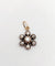 Pendentif Pendentif marguerite victorien en or 18k, argent, diamants taille rose 58 Facettes A07051