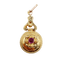 Pendentif Pendentif victorien en or rose 18k, grenat et décorations fleuries 58 Facettes A07105