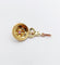Pendentif Pendentif victorien en or rose 18k, grenat et décorations fleuries 58 Facettes A07105