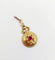 Pendentif Pendentif victorien - Pendentif en or rose 18k grenat, décorations fleuries 58 Facettes A07106