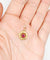Pendentif Pendentif victorien - Pendentif en or rose 18k grenat 58 Facettes A07108