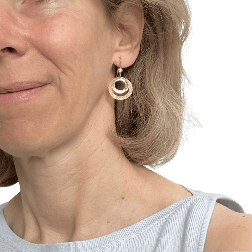 Boucles d'oreilles Boucles d'oreilles pendantes en or jaune 58 Facettes Z1351911