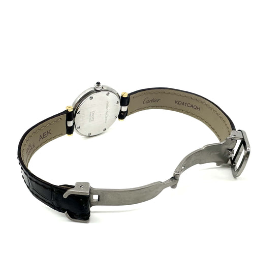 Montre Cartier Santos Vendôme - Montre dame bicolore en acier inoxydable 58 Facettes Z15B51809