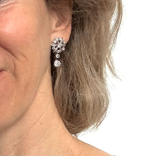 Boucles d'oreilles Boucles d'oreilles - Diamants en or blanc 58 Facettes Z15B51811