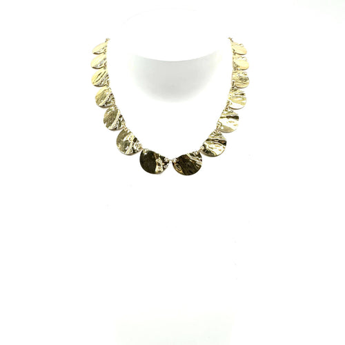 Collier Collier froissé en or jaune 58 Facettes Z1351872