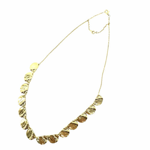 Collier Collier froissé en or jaune 58 Facettes Z1351872