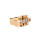 Bague 61 Bague Tank vintage en or jaune et 3 diamants 58 Facettes 1