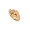 Bague 61 Bague Tank vintage en or jaune et 3 diamants 58 Facettes 1