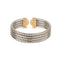 Bracelet Bvlgari - Bracelet Parentesi tubogaz en acier et or jaune 58 Facettes 1
