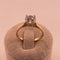 Bague solitaire en or jaune 18 carats et strass 58 Facettes 250210