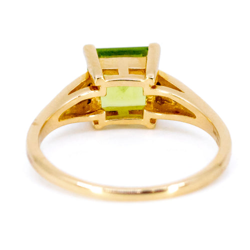 Anel 55 Anel em ouro amarelo e branco de 14k, peridoto e diamantes 58 Facettes 40DC97C6E2BA45BC8F15258DE22E7AC9