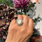 Ring 56 Viktoriansk stilring med opal och diamanter, i 14k guld och Silver 58 Facettes 5BD717A4E0434000A62C48C4D1F0D6B5