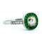 Ring 54 Halo-ring i Platin, smaragder og diamanter 58 Facettes 05BD5AD7D3304DC6B1AAC3B2841A7E82