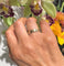 Ring 56 Ring i 14k gult gull med dobbel finish 58 Facettes 8341A33E2CBD4F0F9D3412FC96466030