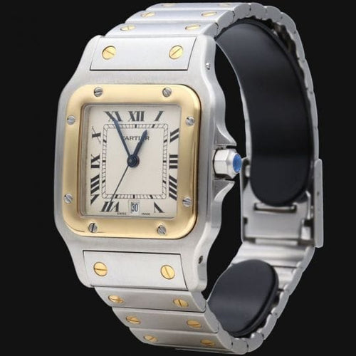 Montre Cartier Santos Galbée - Montre en or jaune et acier 58 Facettes MT45908
