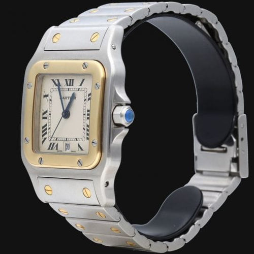 Montre Cartier Santos Galbée - Montre en or jaune et acier 58 Facettes MT45908
