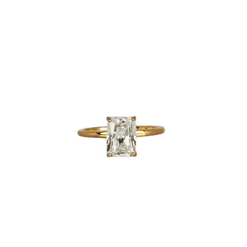 Bague 51 Bague vintage en or rose et zircon 58 Facettes 2503041