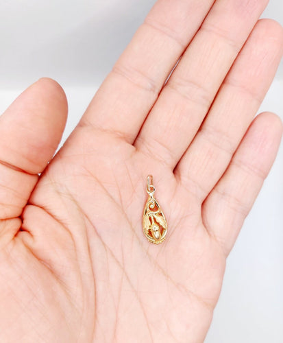 Pendentif Pendentif victorien - Pendentif fleur en or rose 18k 58 Facettes A07112