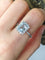 Bague 54 Bague en or blanc 18K sertie d'aigue-marine et diamants 58 Facettes 264