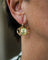 Boucles d'oreilles Boucles d'oreilles - Paire tank en or jaune 750 et fluorite 58 Facettes A11898