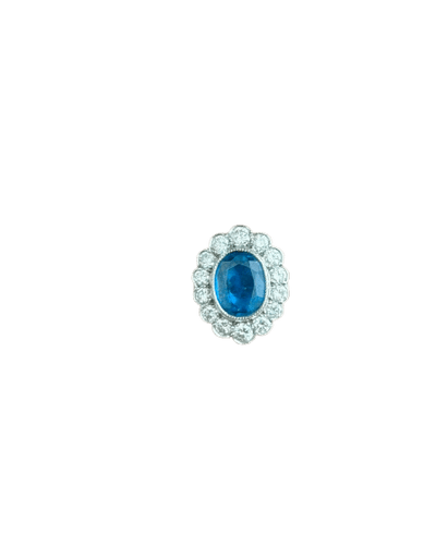 Bague 50 Pompadour - Bague en or blanc saphir et diamants 58 Facettes 200