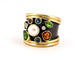 Bague 56 Gerda Lynggaard - Bague en or 18 carats et argent vieilli, diamants et perle 58 Facettes 90933 - ac12940