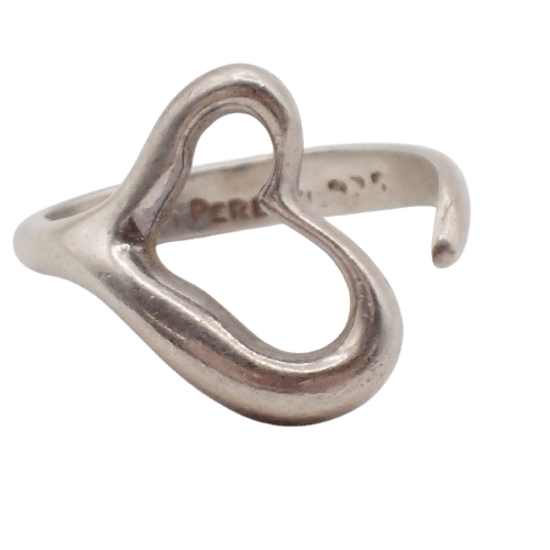 Bague Tiffany & Co. Elsa Peretti - Bague Open Heart en argent 925 58 Facettes oc2hi9e5a8