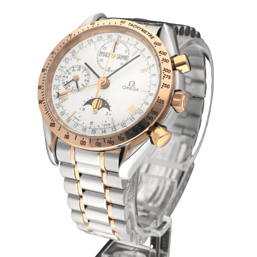Montre Omega Speedmaster - Montre Triple Date Moonphase en or rose et acier 58 Facettes OMG/SPE/585