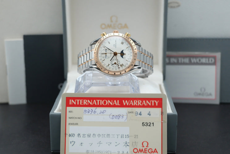 Montre Omega Speedmaster - Montre Triple Date Moonphase en or rose et acier 58 Facettes OMG/SPE/585