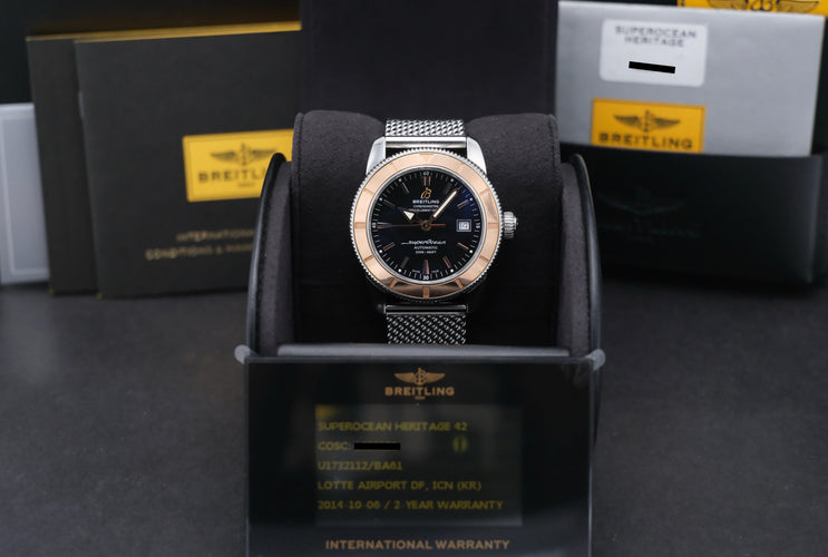 Montre Breitling - Montre Superocean Héritage 42 en acier et or rose 58 Facettes BTL/SOC/130