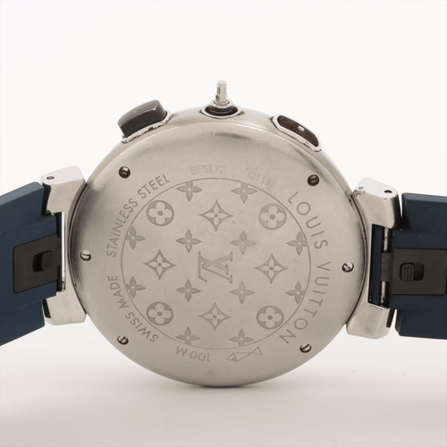 Montre Louis Vuitton Tambour - Montre quartz en acier 58 Facettes tmrs01