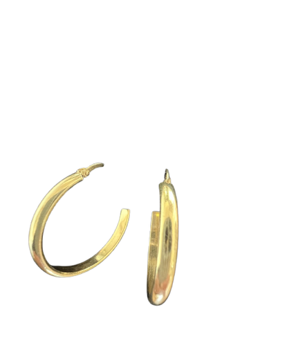 Brincos de argola em ouro amarelo de 18 quilates 