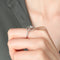Bague 53 Spirale - Bague en or blanc et diamants 58 Facettes BO/220071