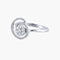 Bague 53 Spirale - Bague en or blanc et diamants 58 Facettes BO/220071