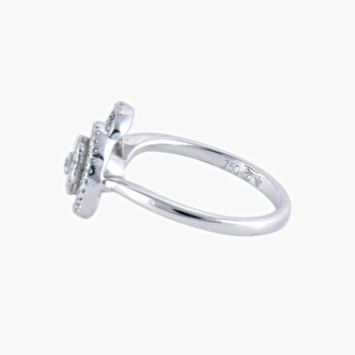 Bague 53 Spirale - Bague en or blanc et diamants 58 Facettes BO/220071
