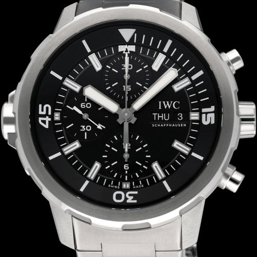 Montre IWC Aquatimer - Montre chronographe automatique IW376804 en acier 58 Facettes IWC/AQT/008