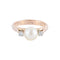 Bague 52 Taylor - Bague en or jaune 18 carats perle et diamants 58 Facettes BO/220041 STA