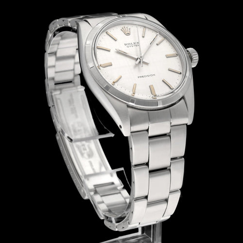 Montre Rolex Oyster Precision - Montre en acier 58 Facettes ROL/OPR/206