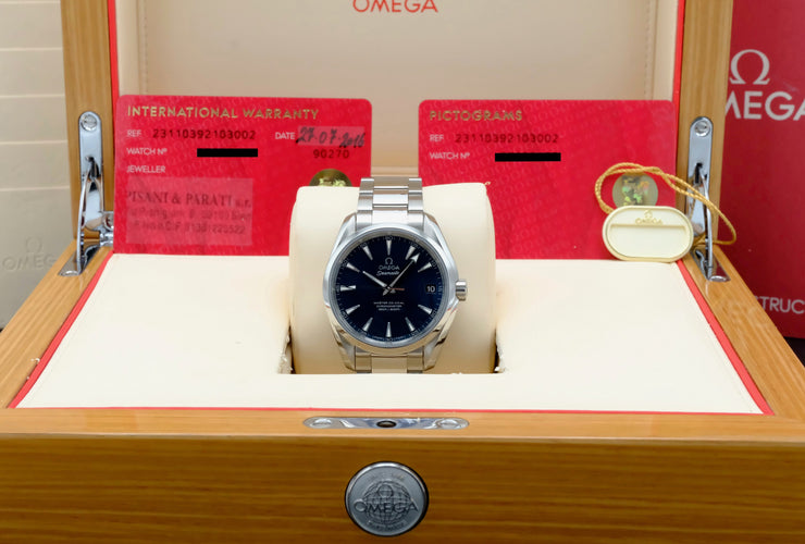 Montre Omega Seamaster Aqua Terra Co-axial - Montre 38,5 mm en acier 58 Facettes OMG/SEA/405