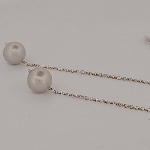 Boucles d'oreilles Boucles d'oreilles - Perles de culture en or blanc 58 Facettes 3042371