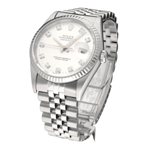 Montre Rolex Datejust - Montre automatique en acier 16234G 58 Facettes ROL/DJ1/1407