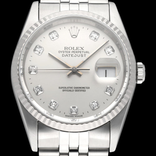 Montre Rolex Datejust - Montre automatique en acier 16234G 58 Facettes ROL/DJ1/1407