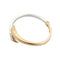 Bracelet Bracelet jonc deux ors en or jaune et blanc 58 Facettes BO/230083