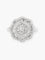 Bague 51 Fleur - Bague en or blanc diamants 58 Facettes 210032