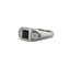Bague 54 Bague vintage en or blanc saphir et diamants 58 Facettes BO/230003/